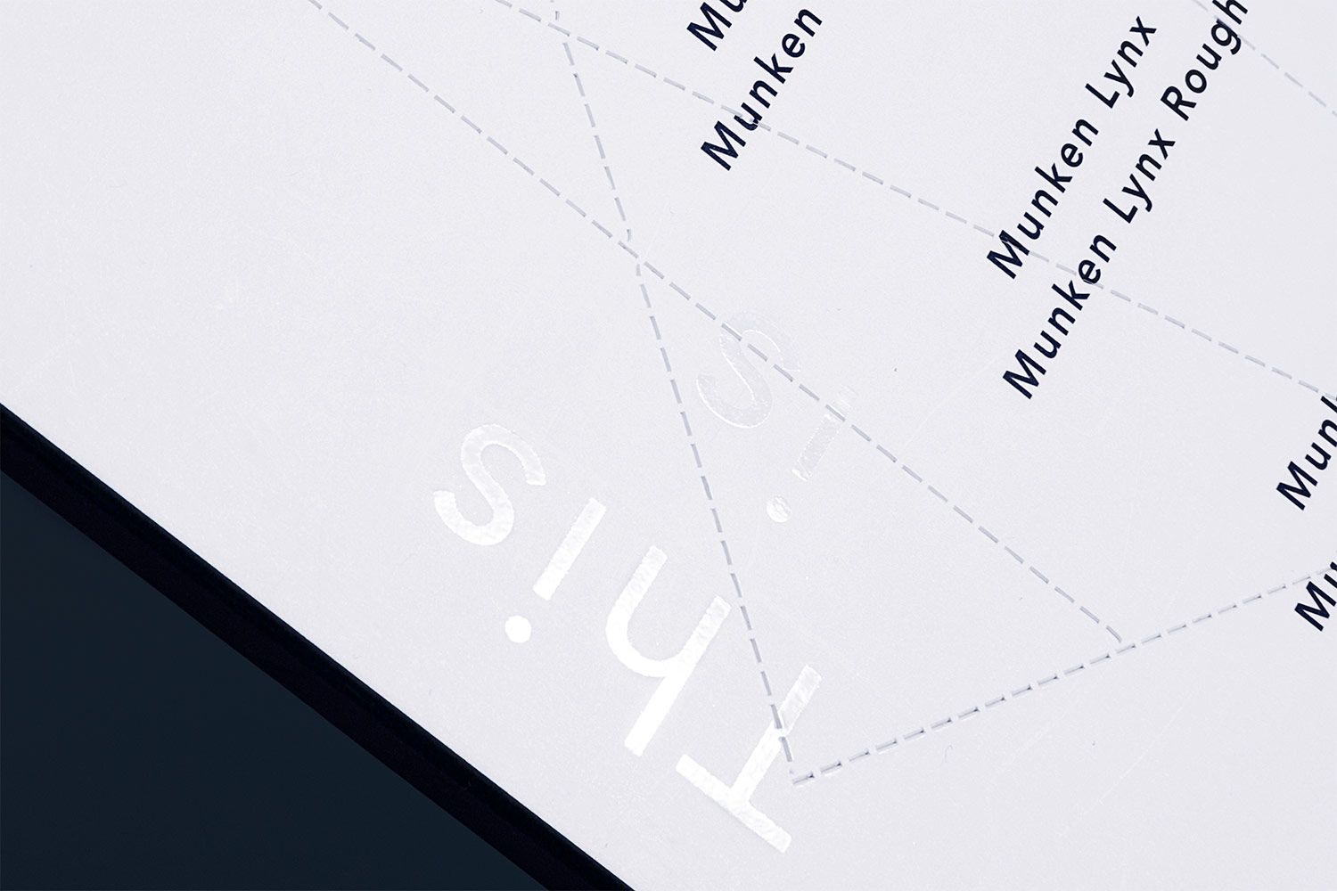 Nahaufnahme eines Printproduktes mit Veredelungen