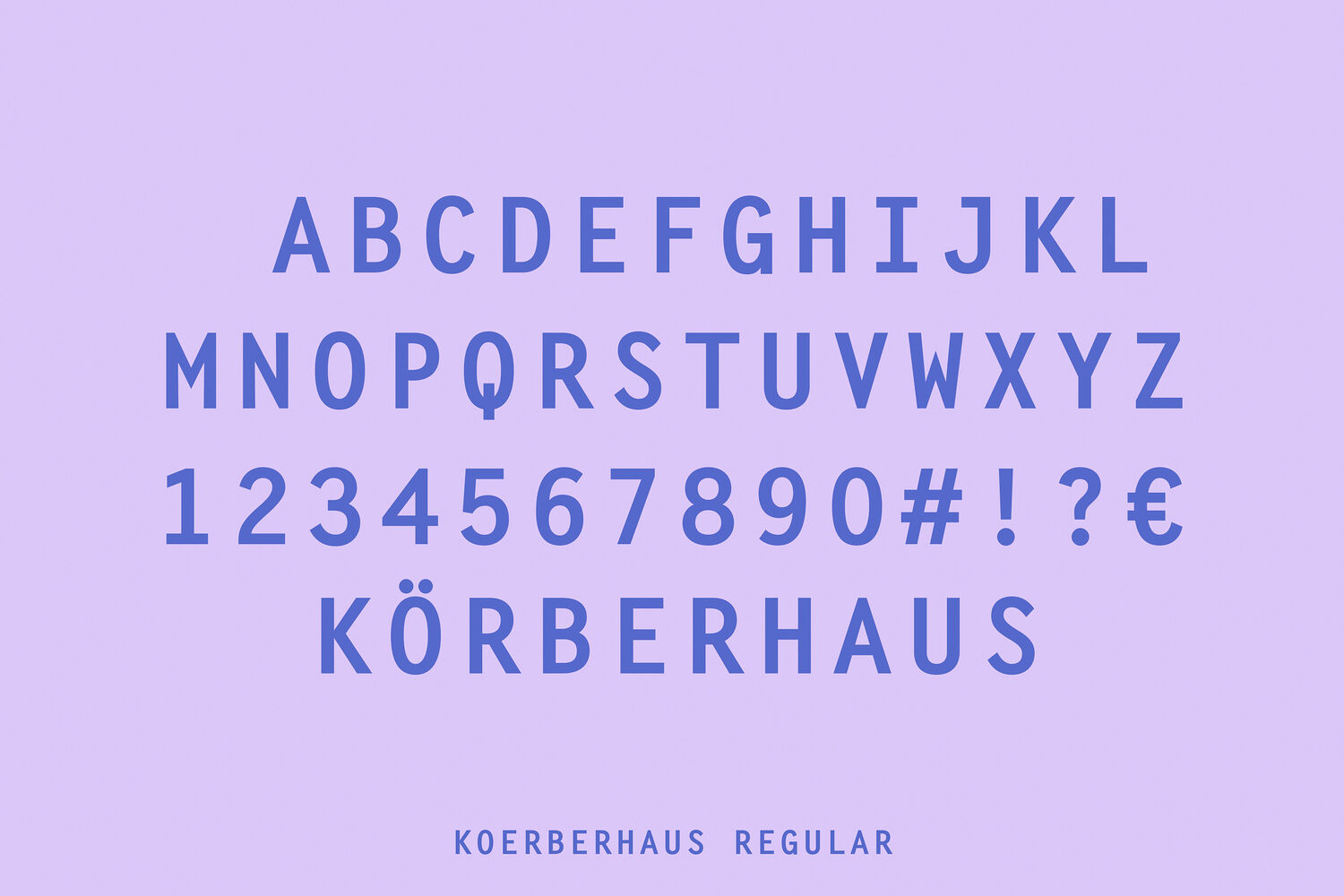 KörberHaus-Font in Regular