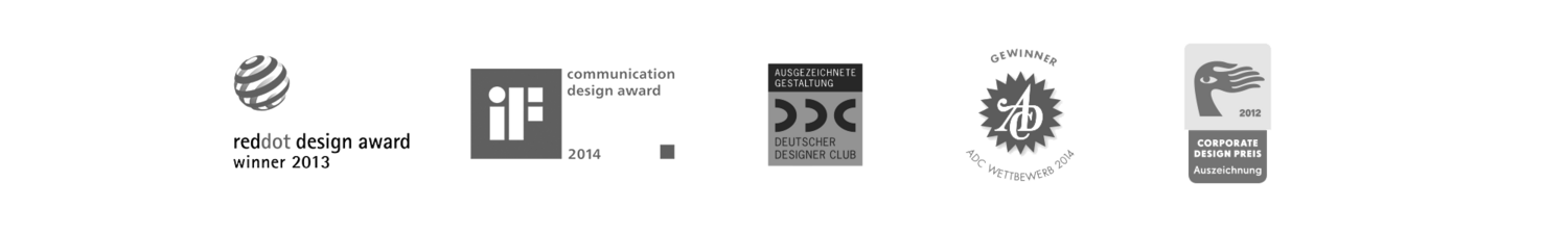 Gewonnene Awards für das Design